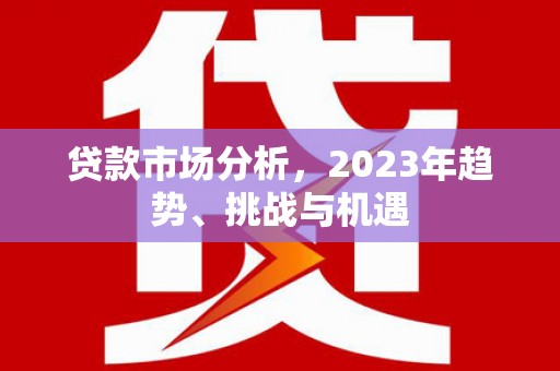 石排贷款市场分析，2023年趋势、挑战与机遇