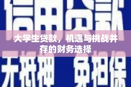 石排大学生贷款，机遇与挑战并存的财务选择