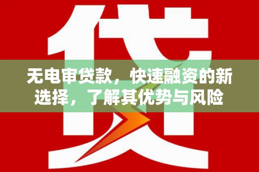 石排无电审贷款，快速融资的新选择，了解其优势与风险