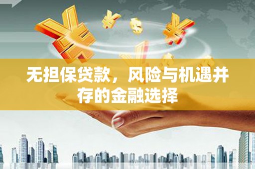 石排无担保贷款，风险与机遇并存的金融选择