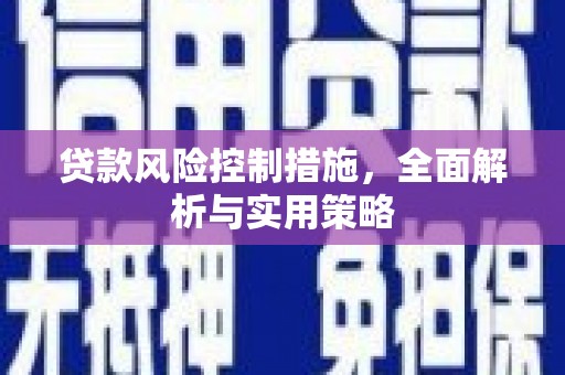 石排贷款风险控制措施，全面解析与实用策略