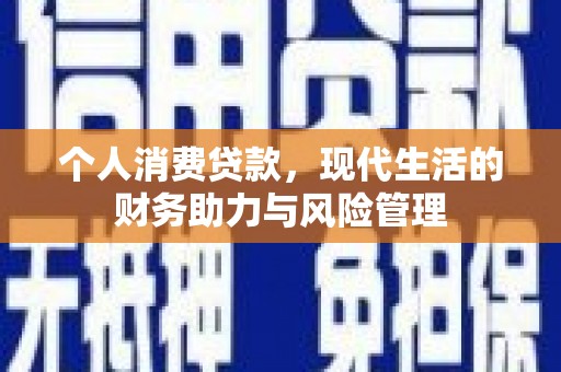 石排个人消费贷款，现代生活的财务助力与风险管理