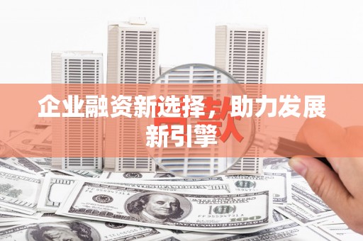 石排企业融资新选择，助力发展新引擎