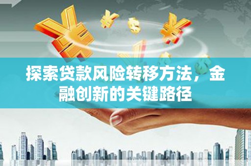 石排探索贷款风险转移方法，金融创新的关键路径