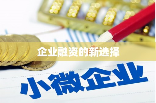 石排企业融资的新选择