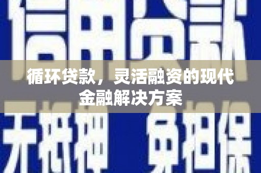 石排循环贷款，灵活融资的现代金融解决方案