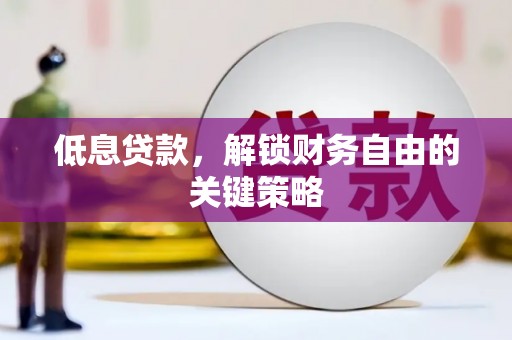 石排低息贷款，解锁财务自由的关键策略
