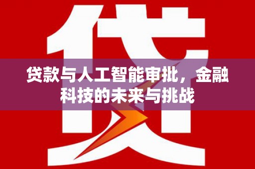 石排贷款与人工智能审批，金融科技的未来与挑战