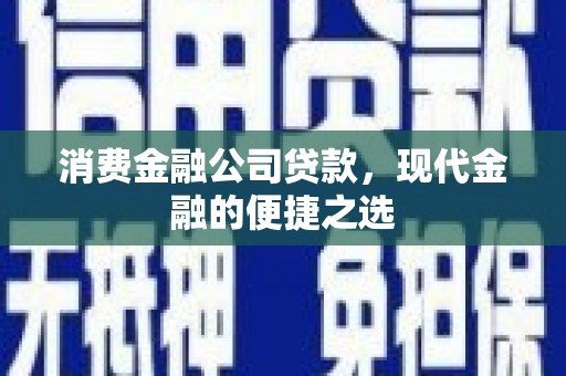 石排消费金融公司贷款，现代金融的便捷之选