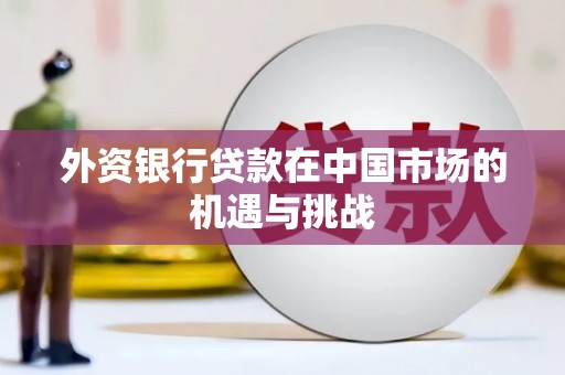石排外资银行贷款在中国市场的机遇与挑战