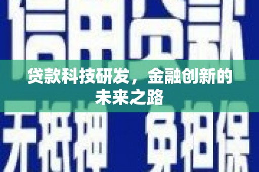 石排贷款科技研发，金融创新的未来之路