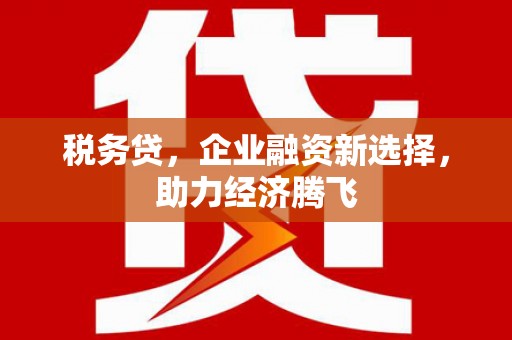 石排税务贷，企业融资新选择，助力经济腾飞