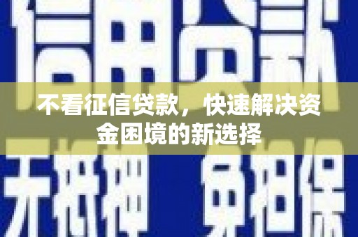 石排不看征信贷款，快速解决资金困境的新选择