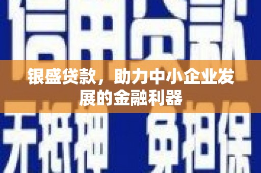 石排银盛贷款，助力中小企业发展的金融利器