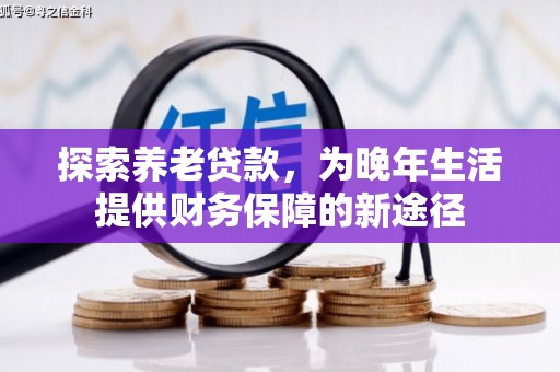 石排探索养老贷款，为晚年生活提供财务保障的新途径
