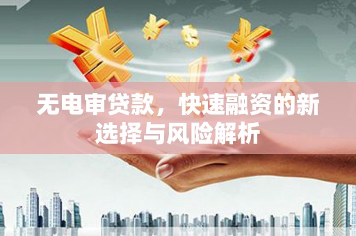 石排无电审贷款，快速融资的新选择与风险解析