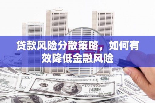 石排贷款风险分散策略，如何有效降低金融风险