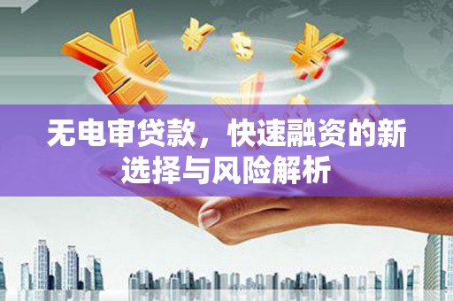 石排无电审贷款，快速融资的新选择与风险解析