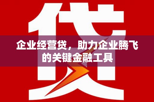 石排企业经营贷，助力企业腾飞的关键金融工具