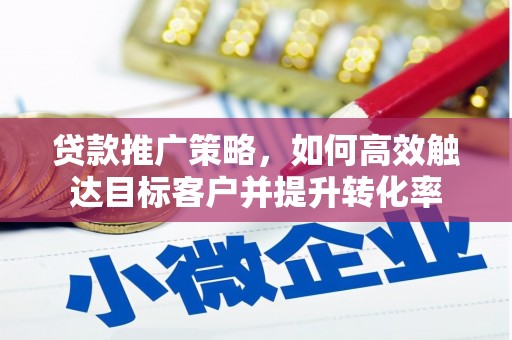 石排贷款推广策略，如何高效触达目标客户并提升转化率