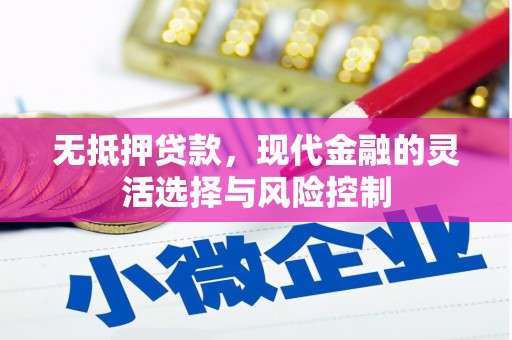 石排无抵押贷款，现代金融的灵活选择与风险控制