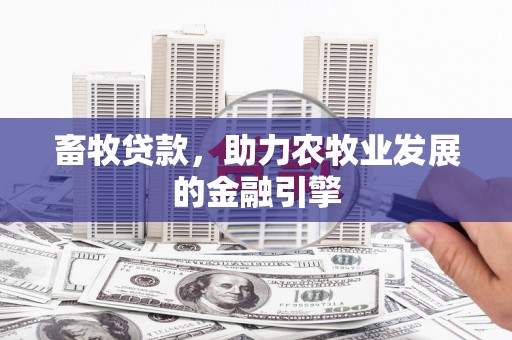 石排畜牧贷款，助力农牧业发展的金融引擎