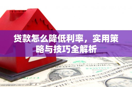 石排贷款怎么降低利率，实用策略与技巧全解析