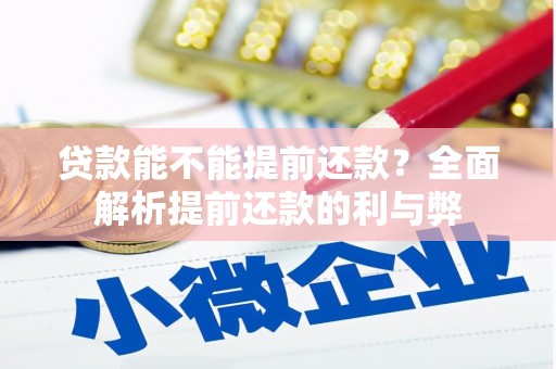 石排贷款能不能提前还款？全面解析提前还款的利与弊