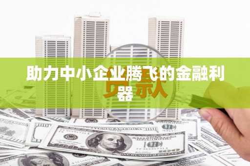 石排助力中小企业腾飞的金融利器