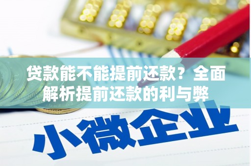 石排贷款能不能提前还款？全面解析提前还款的利与弊